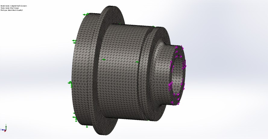 Adapter FEA Mesh